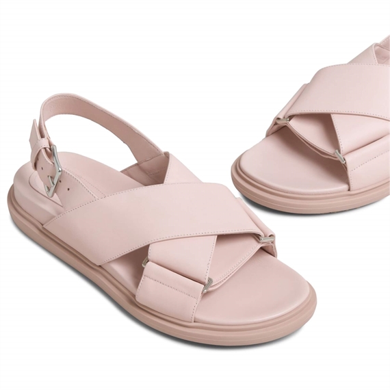 Marni Fussbett Sandaler, Champagne